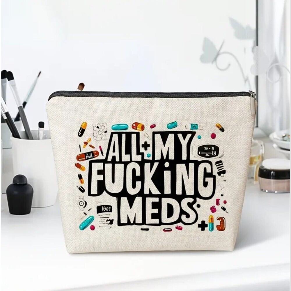 Pharmacist Gift Pharmacy Technician Gift Makeup Bag for Women Funny Pharmacist